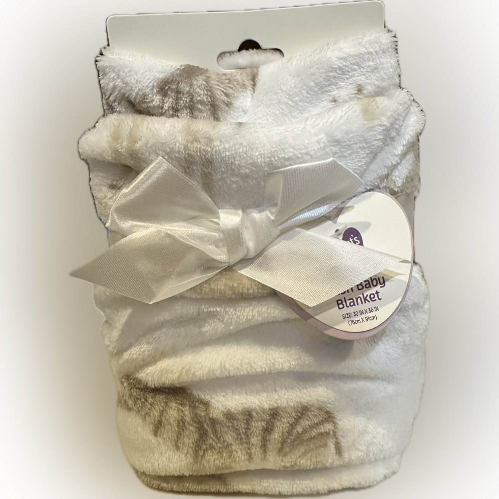 PARENTS CHOICE SOFT SAFARI ZOO ANIMAL PLUSH FLEECE BABY BLANKET SHOWER SPRINKLE